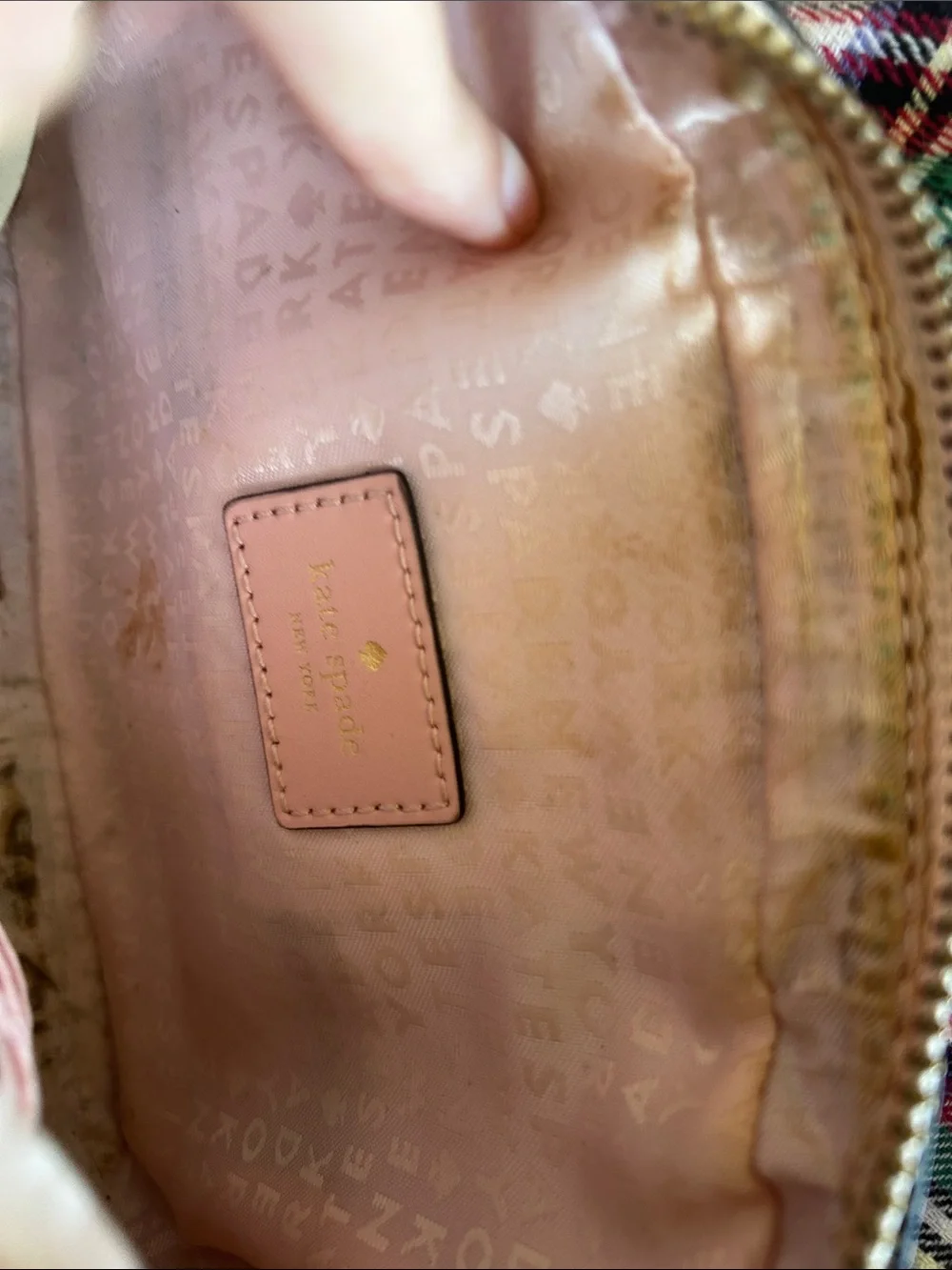 kate spade Pink and Cream Leather Crossbody Camera Bag